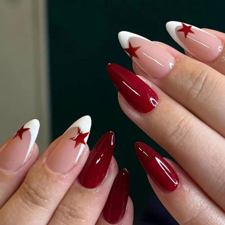 Acrylic Nails Red Designs
