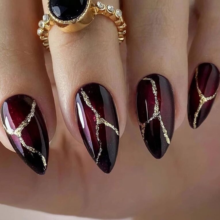Black And Red Nail Designs