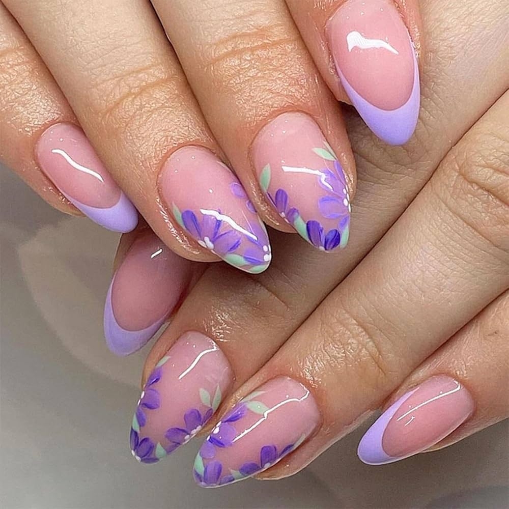 nail designs purple