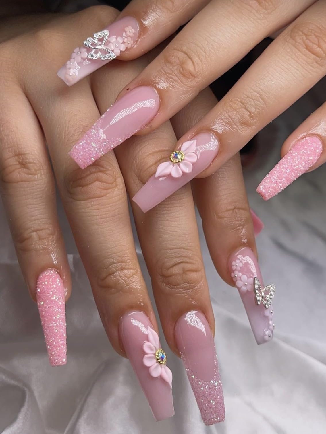 Amazon Set10Pcs 3D Sweet Season Poinettia 5 Petals Flower Nail Art Charms Handmade By Acrylic Powder Design Acrylic Nail Art For Women Girls HAFLONA Pink 5 10pcs Beauty Personal Care