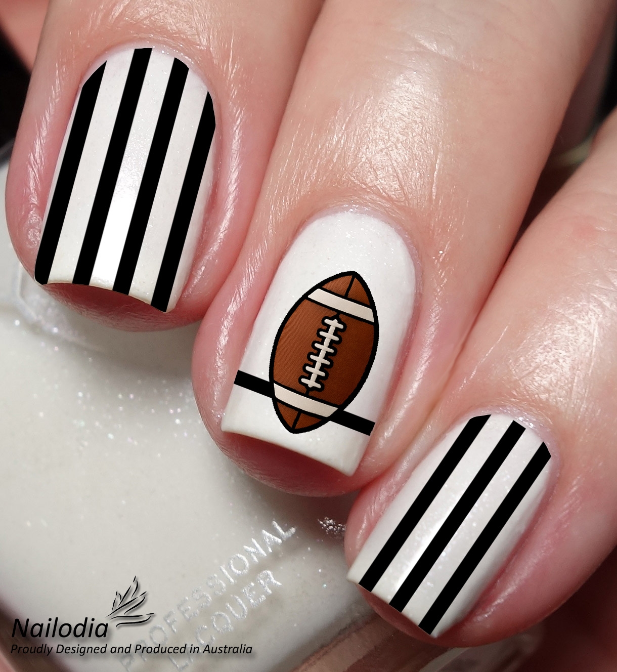 American Football Nail Art Decal Sticker Nailodia