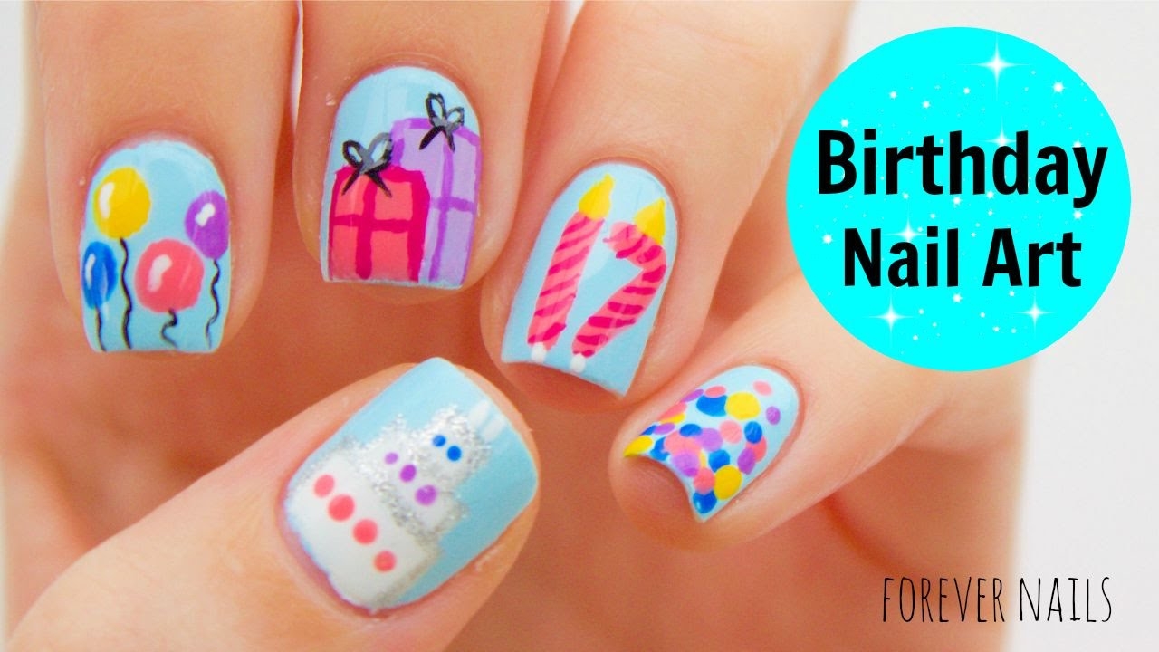 Birthday Nail Art YouTube