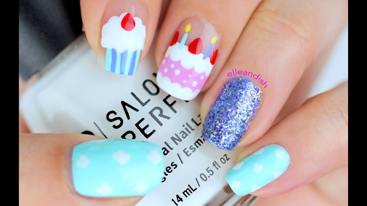 nail art designs for birthday
