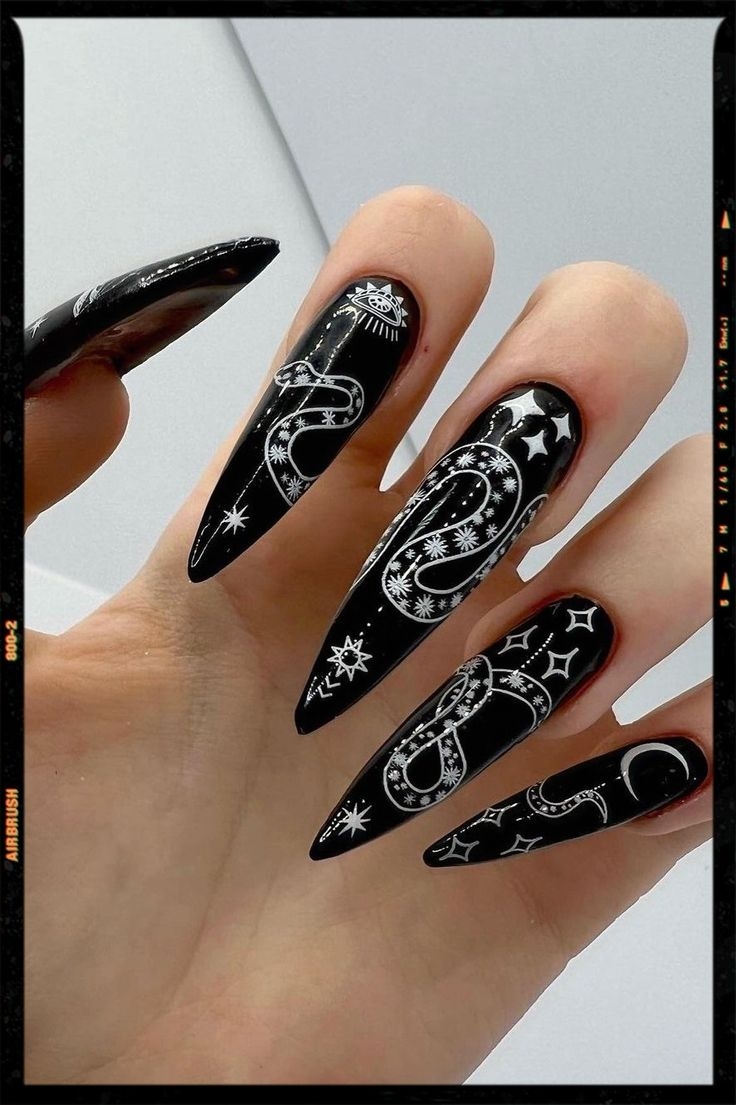 Black Witch Nails
