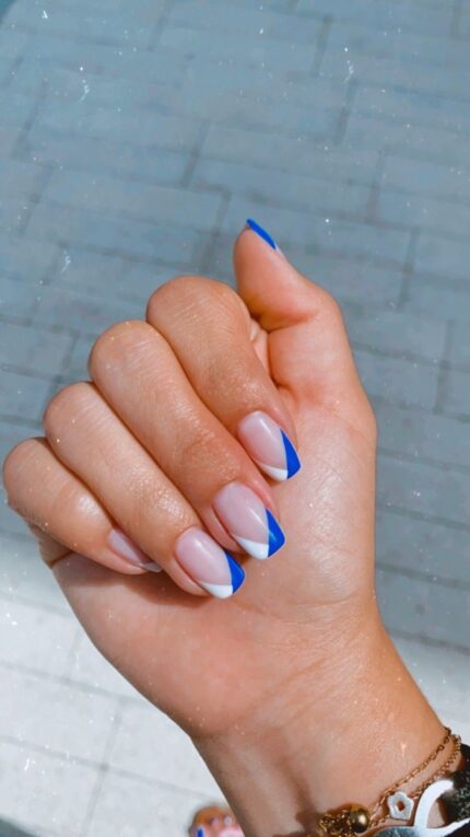 Blue And White Nail Ideas