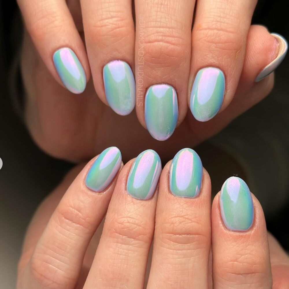 Blue Chrome Nails Inspo You ll Want To File Away For Your Next Mani Blue Chrome Nails Inspo You ll Want To File Away For Your Next Mani