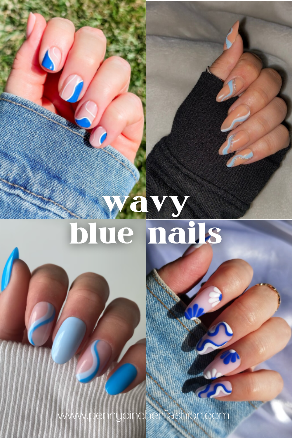 Blue Nail Art Designs Penny Pincher Fashion Blog