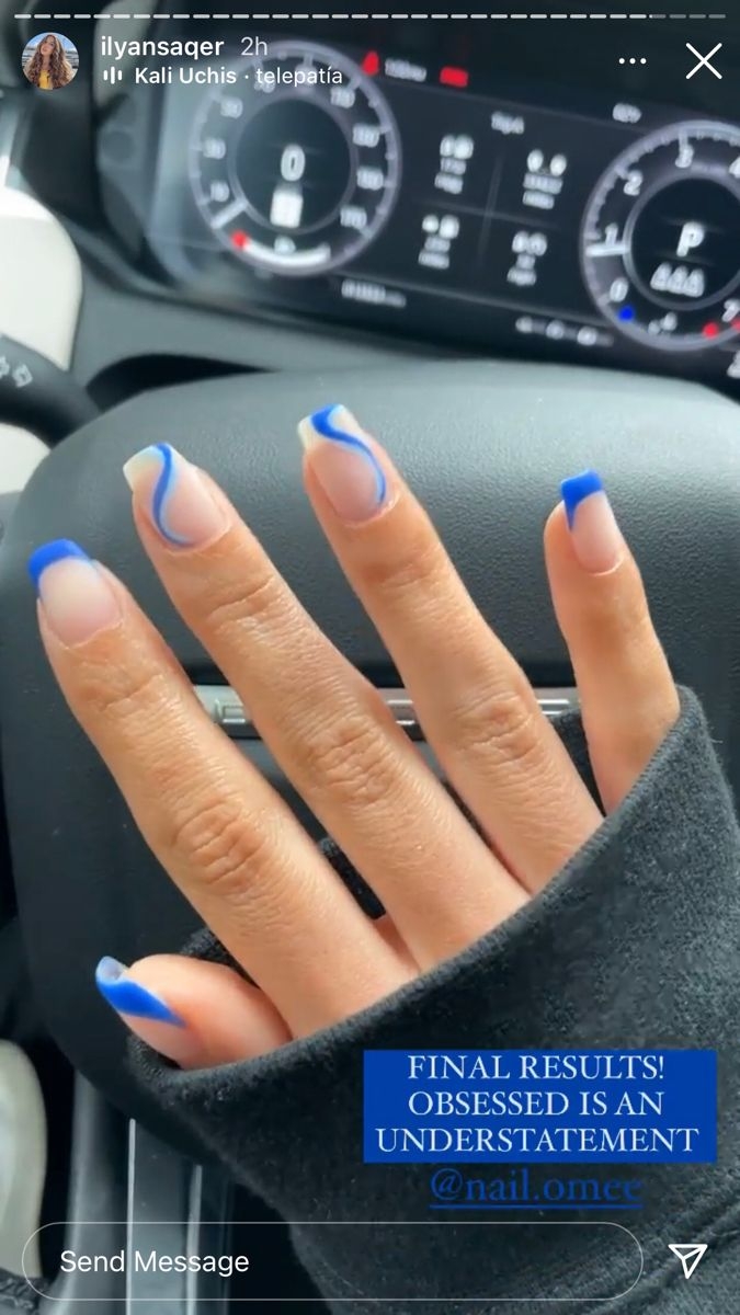 Blue Nails Inspo