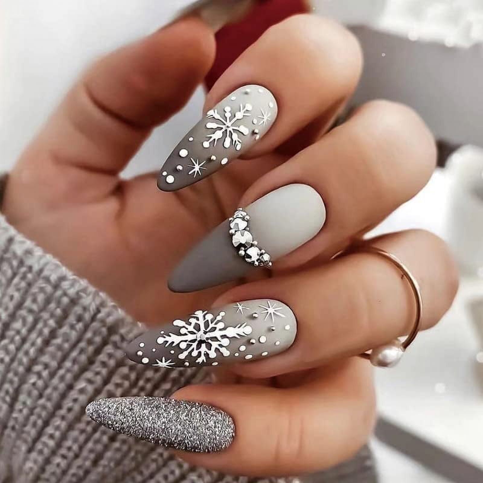 grey nail designs