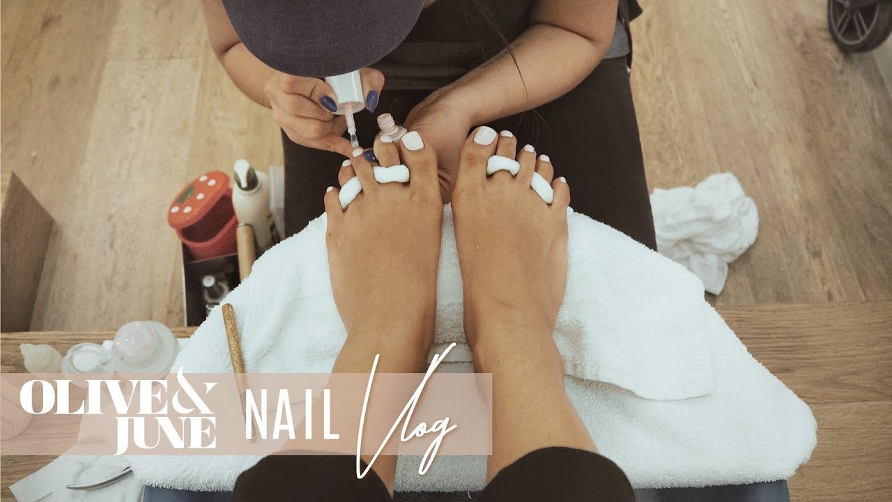 COME WITH ME To Get A PEDICURE Olive June famous LA Nail Salon INMYSEAMS YouTube