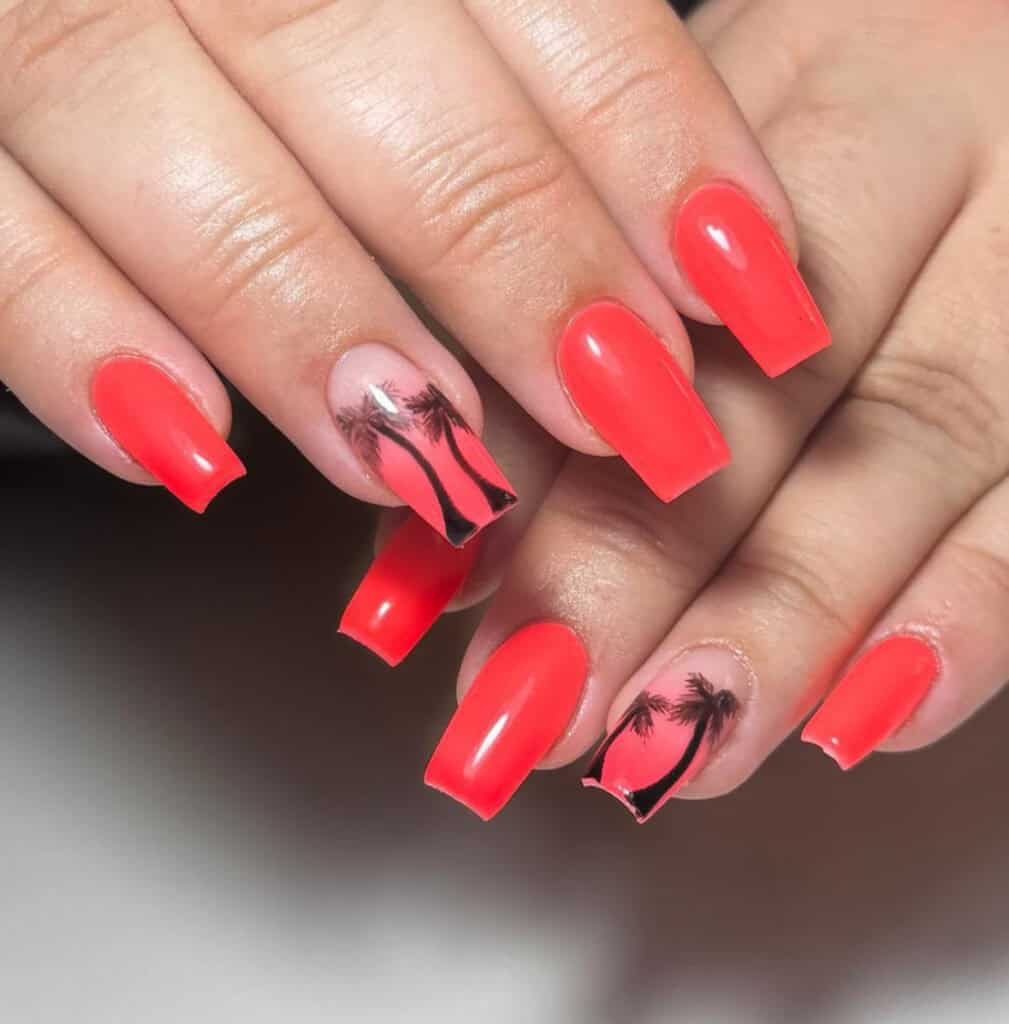 Coral Nails Get Inspired With 19 Designs Using The Trending Summer Colour Scratch