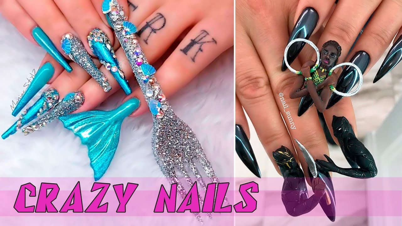 Crazy Nail Art Most Unusual Nail Designs YouTube