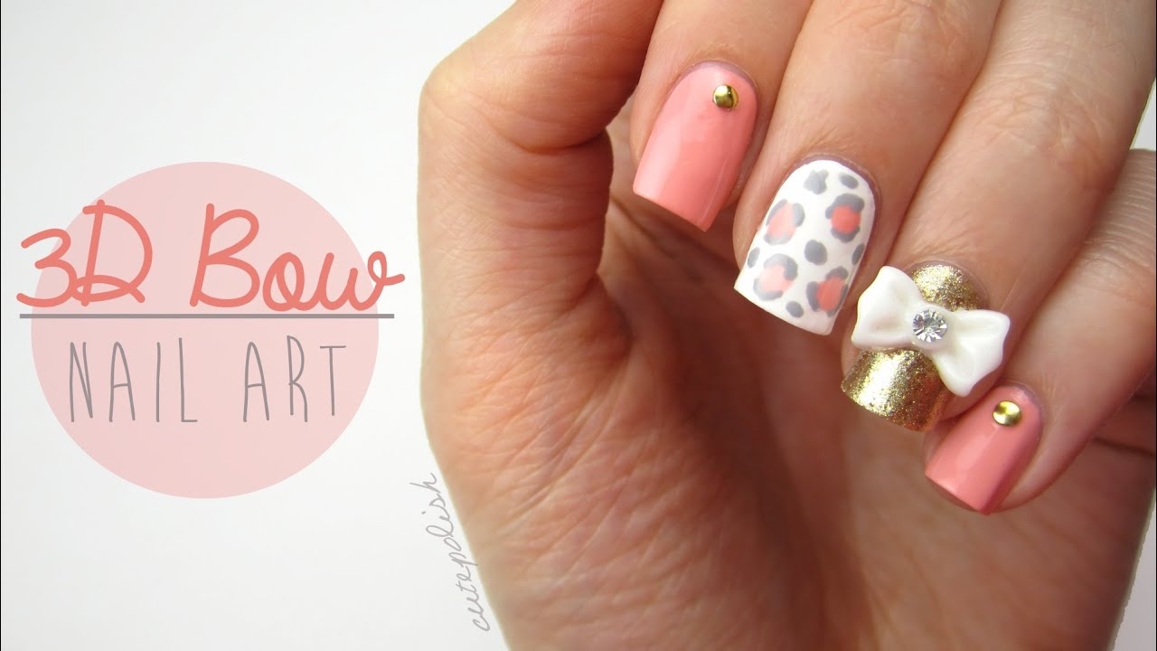 nail art bow design