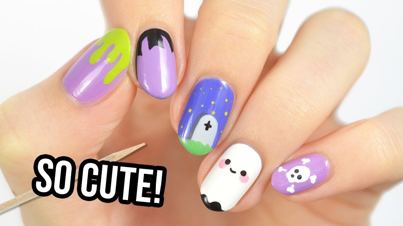 easy halloween nail art designs