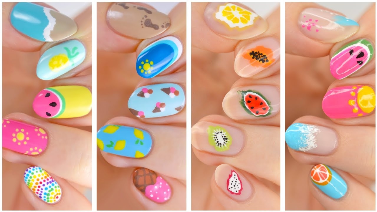 Cute Nail Art 2023 Fun Easy Summer Nail Art Compilation YouTube