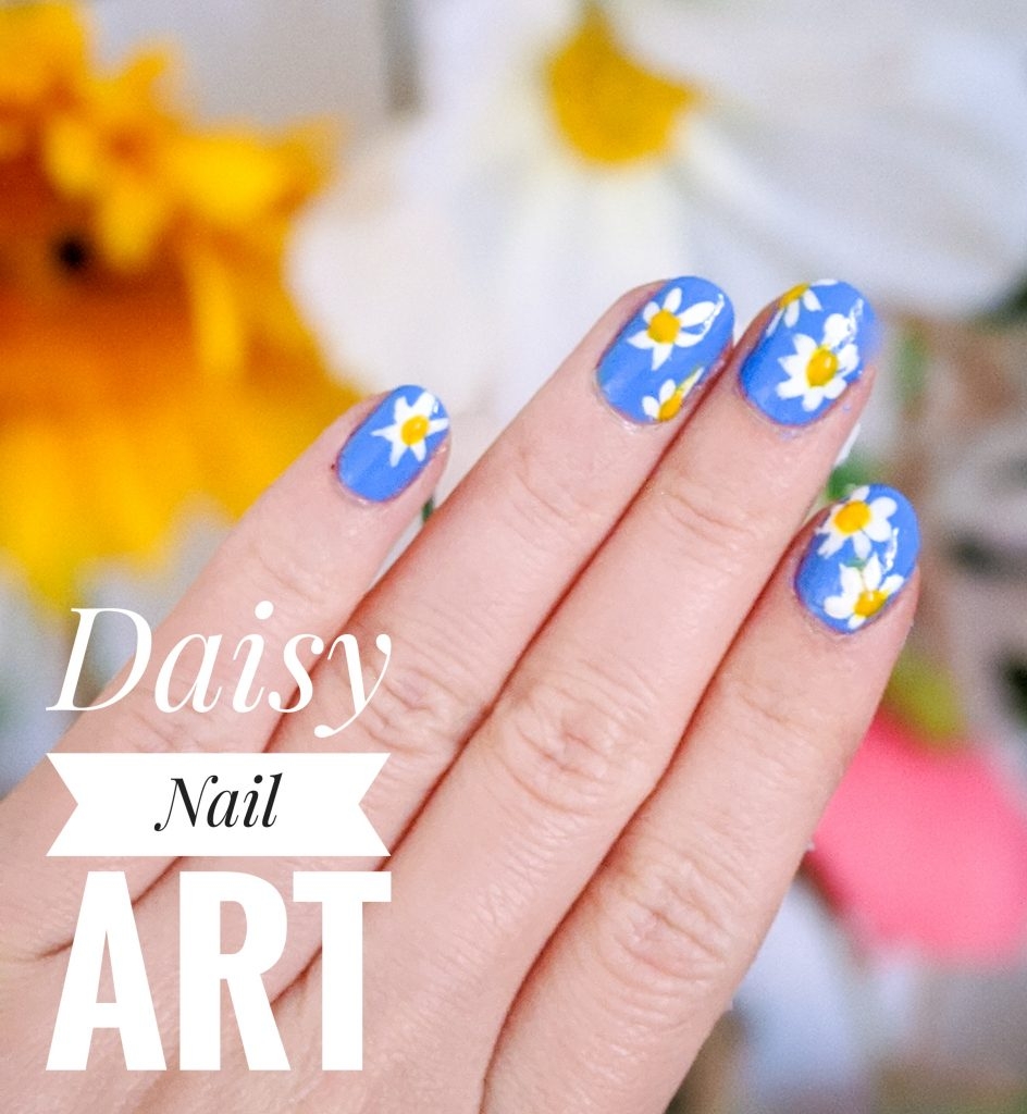 daisy nail designs
