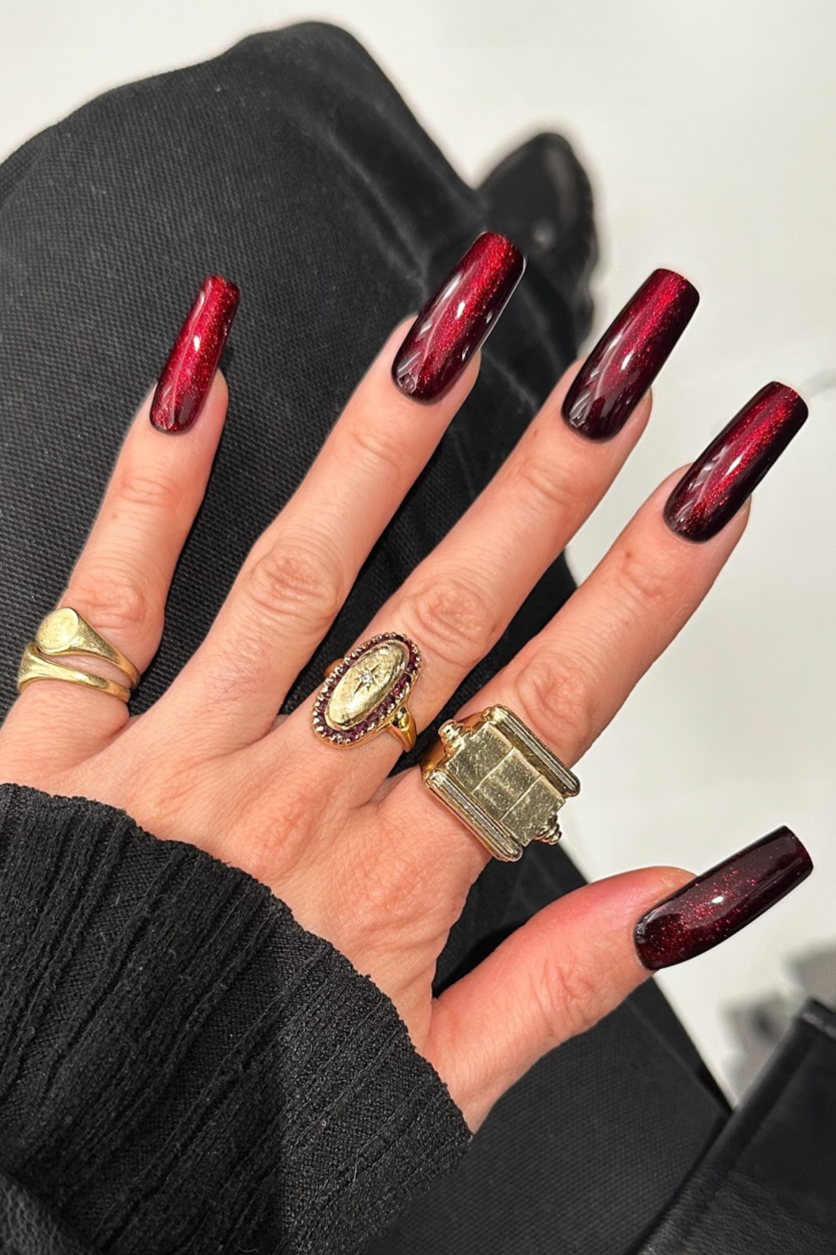 Dark Cherry Red Nails Are The Most Expensive Looking Manicure Marie Claire