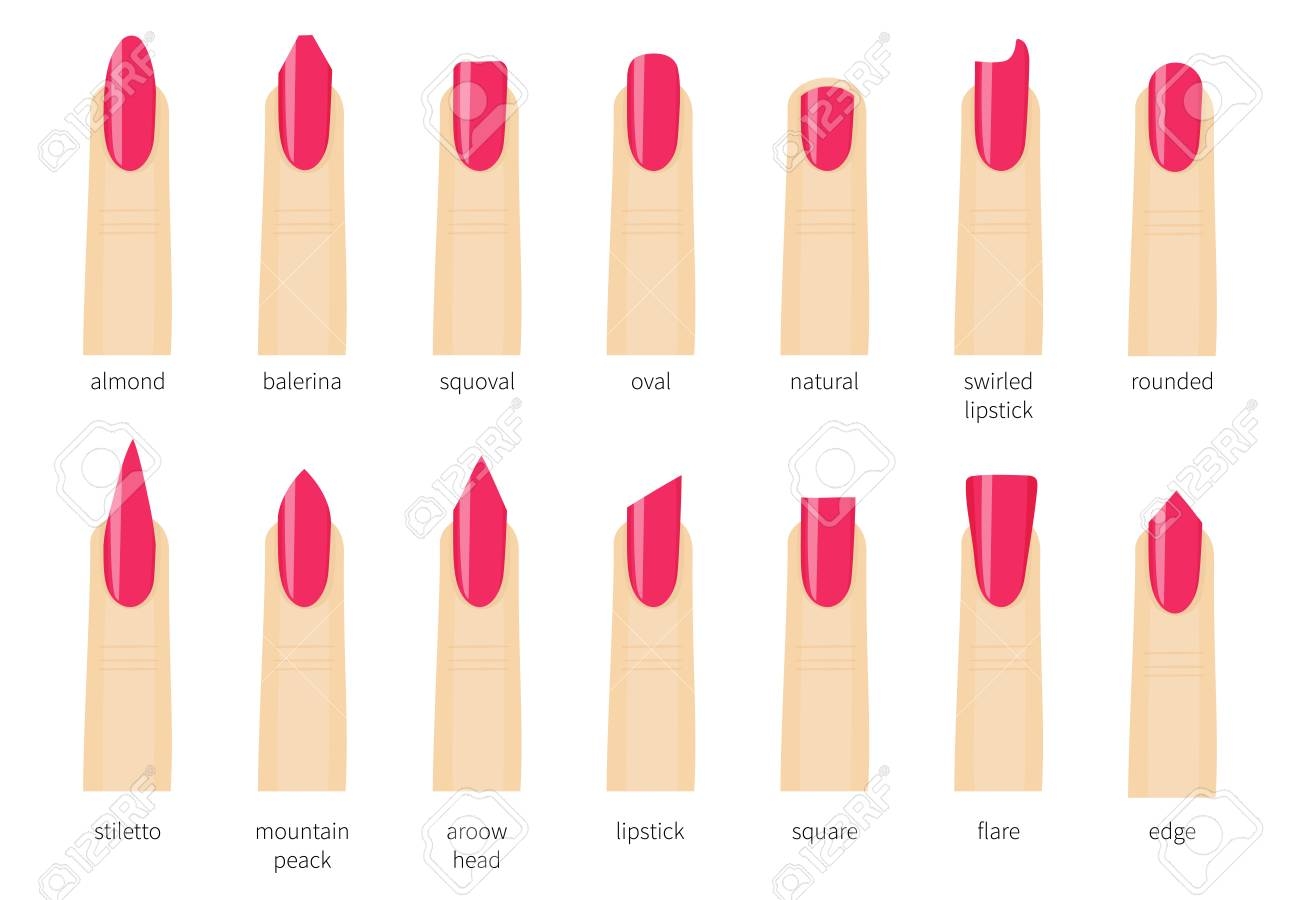 types of nails at salon