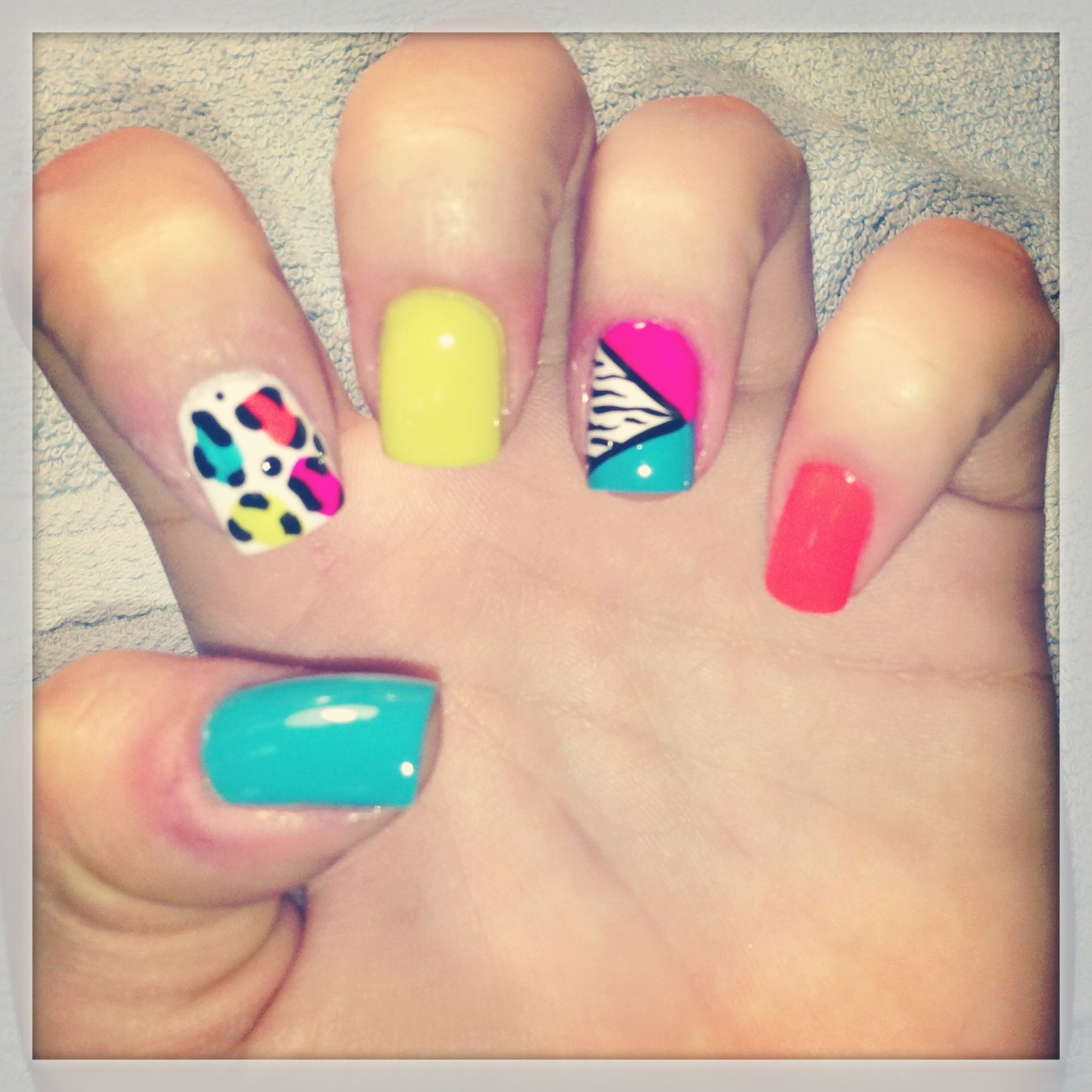 Discover 25 80 s Theme Nails And Nails Ideas On This Pinterest Board 80s Nails Nail Designs Nail Art And More