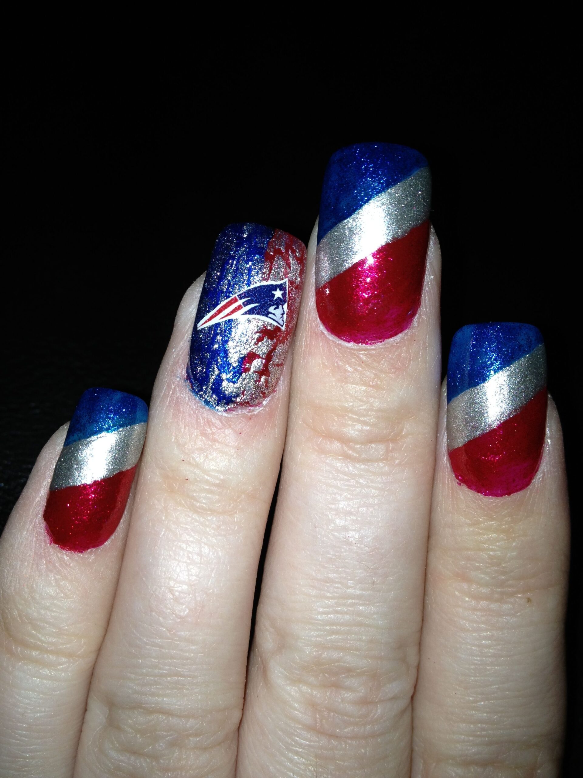 Discover 9 New England Patriots Nails Ideas Nails Football Nails Nail Designs And More