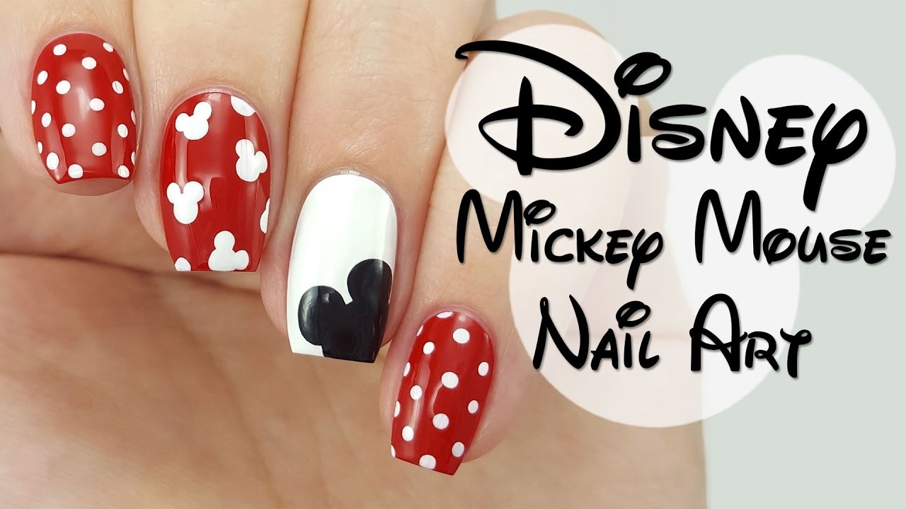 Disney Mickey Mouse Nail Art YouTube