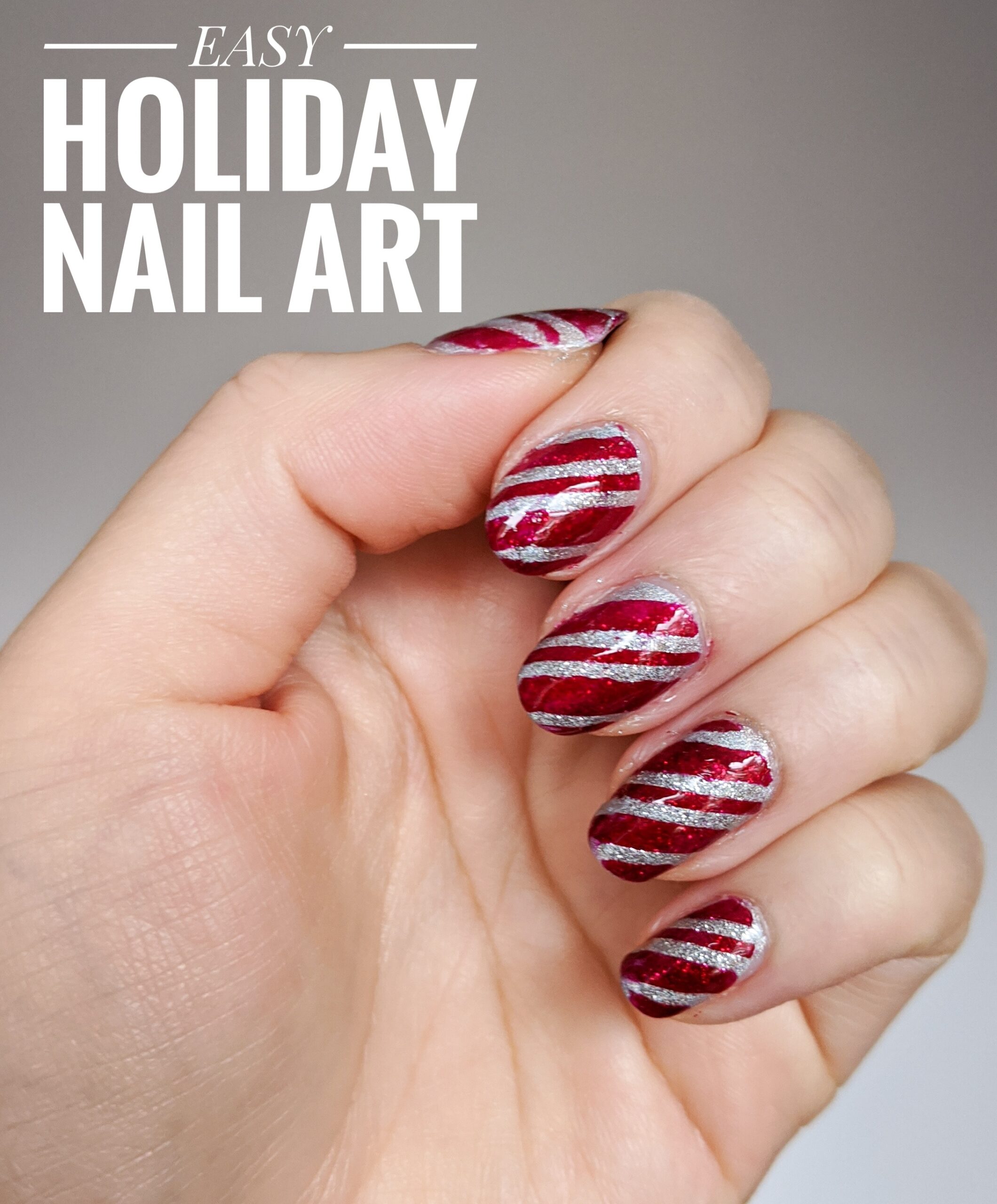 Easy Christmas Nail Art Eclectic Spark