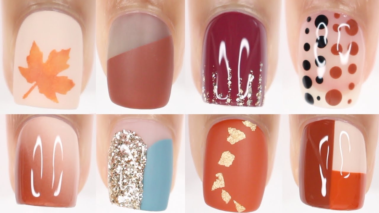 easy fall nail designs