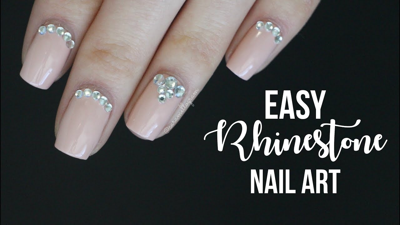 rhinestone nail designs