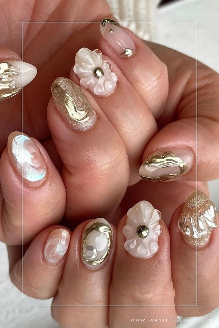 pearl nail designs