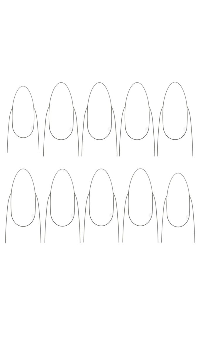 Empty Almond In 2025 Nail Stencils Templates Diy Nails Easy Beginner Nail Designs