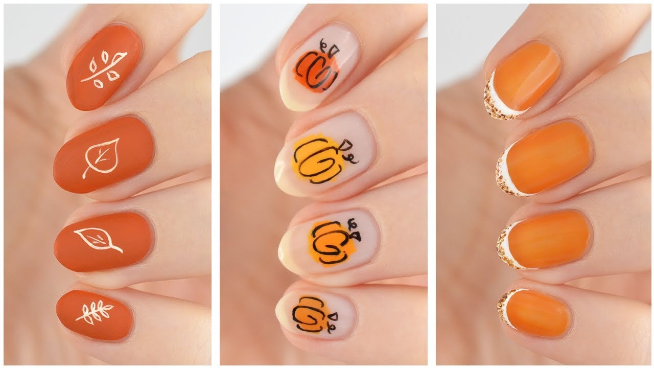 Fall Nail Art 2023 Easy Cute Autumn Nail Design Compilation YouTube