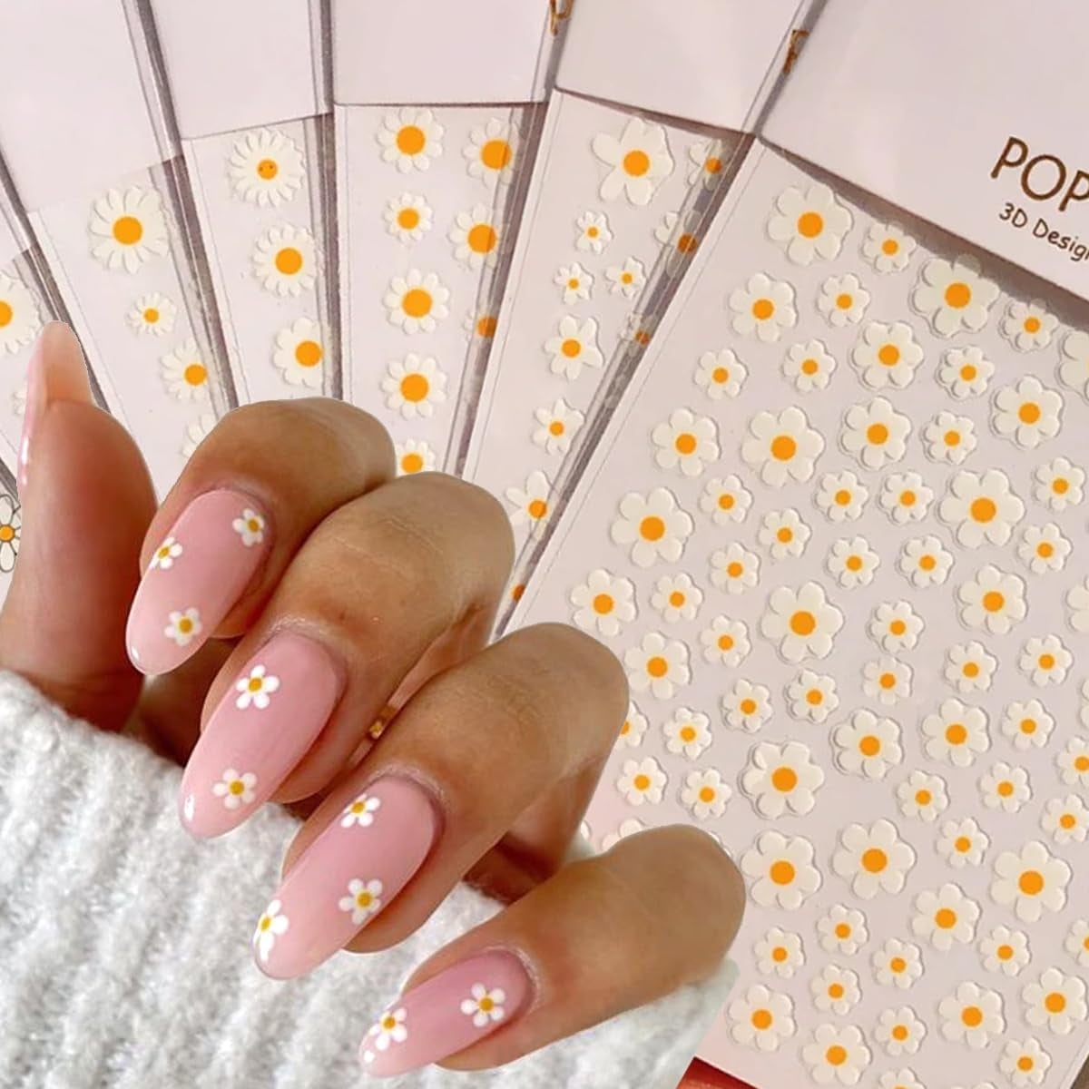 simple flower nail designs