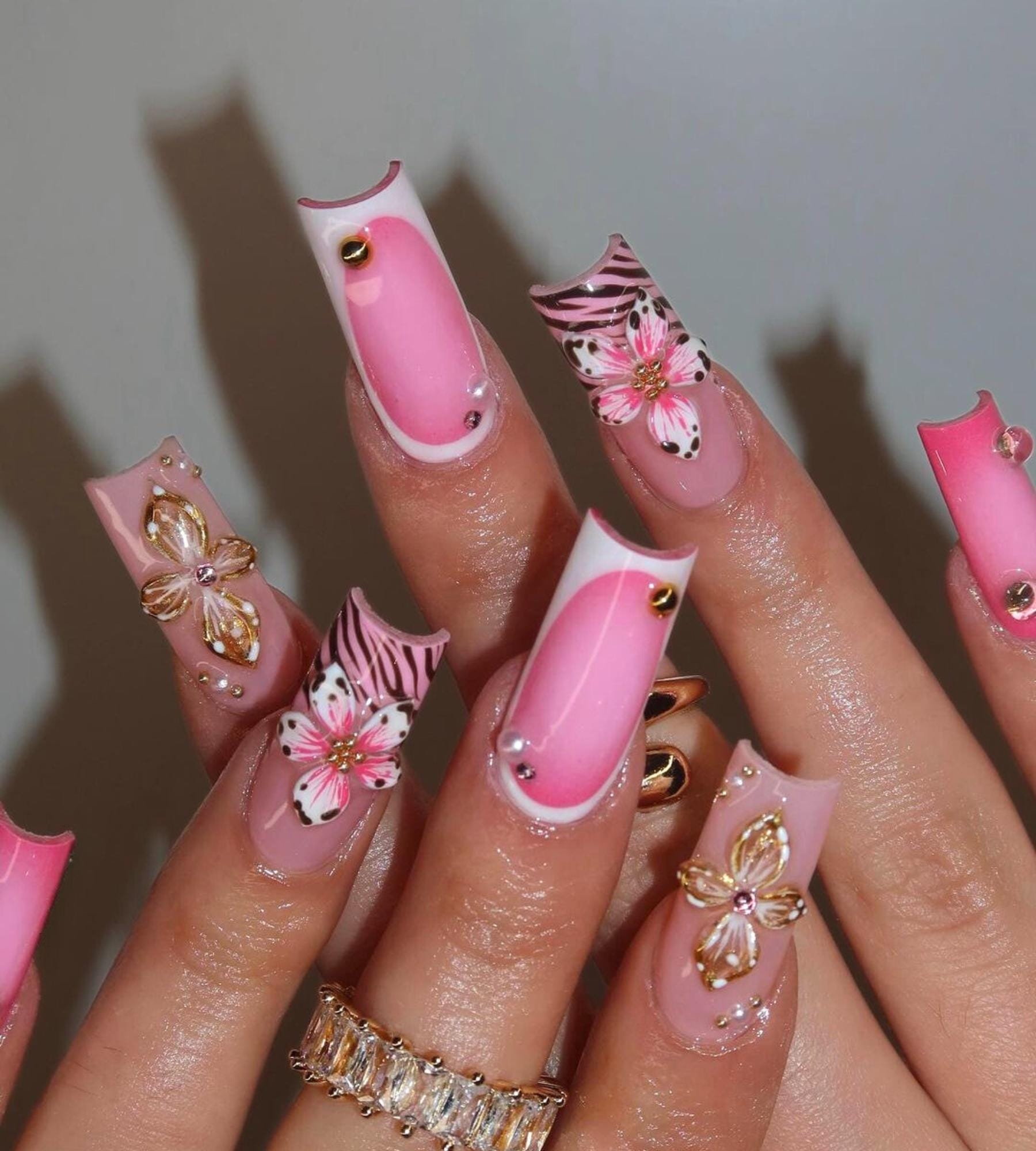 Freestyle With Flower Zebra Print Press On Nails 3D Gel Nails Pink Nails Custom Nail Art Holiday Nails Nail Designs Unique Nail Set Etsy Freestyle With Flower Zebra Print Press On Nails 3D Gel Nails Pink Nails Custom Nail Art Holiday Nails Nail Designs Unique Nail Set Etsy