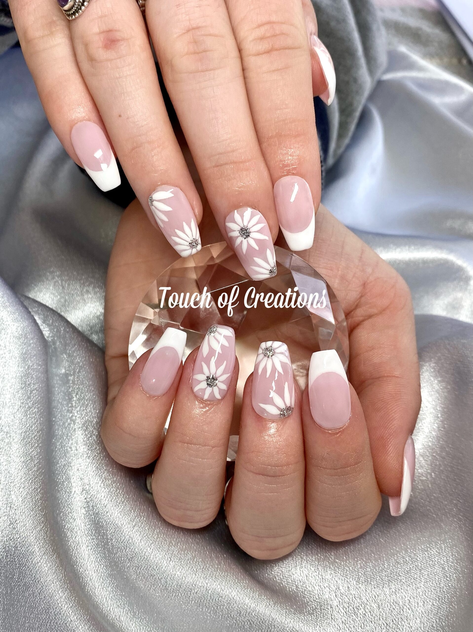 white french tip nail designs