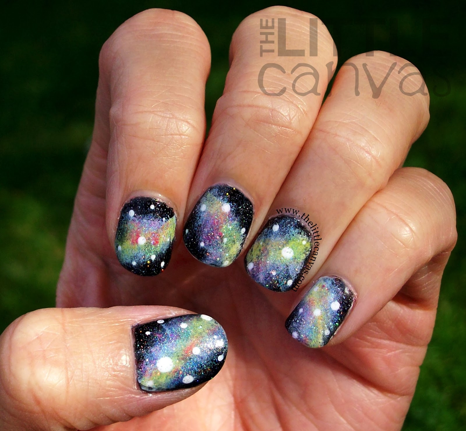 galaxy nail designs