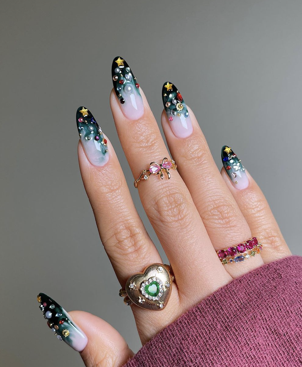 Getting Elegant Everyday With 23 Stylish French Tip Christmas Nail Designs Nailz In Bloom