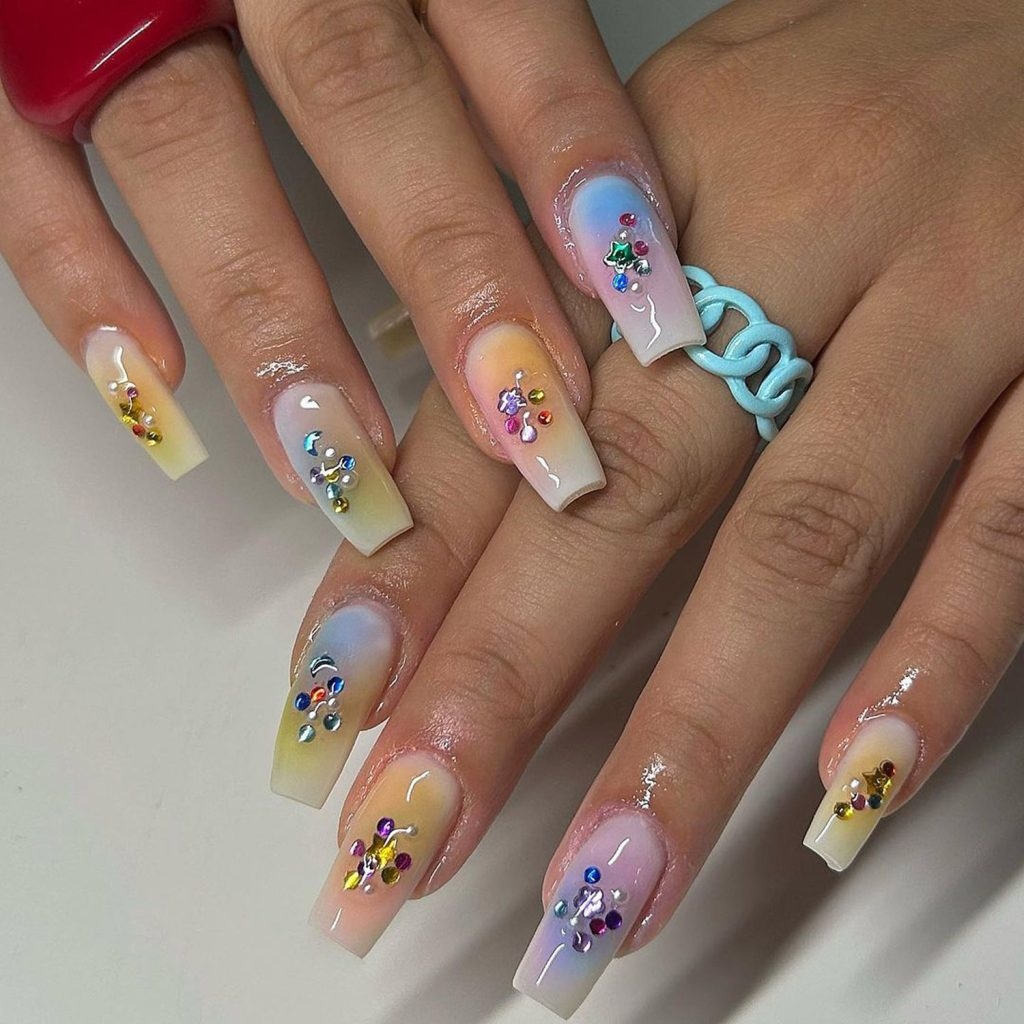 Glamour Galore 50 Stunning Gem Nail Design Ideas To Sparkle Your Manicure Nailustrous