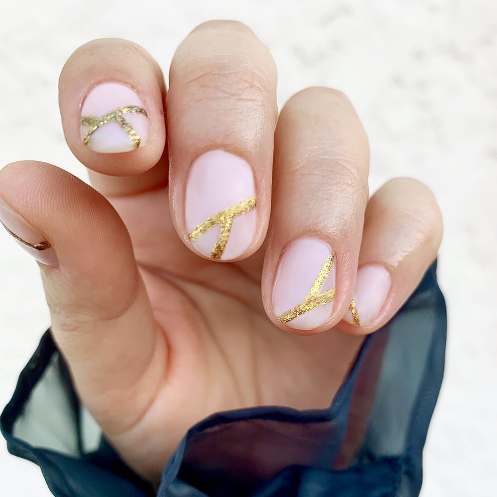 gold nail designs
