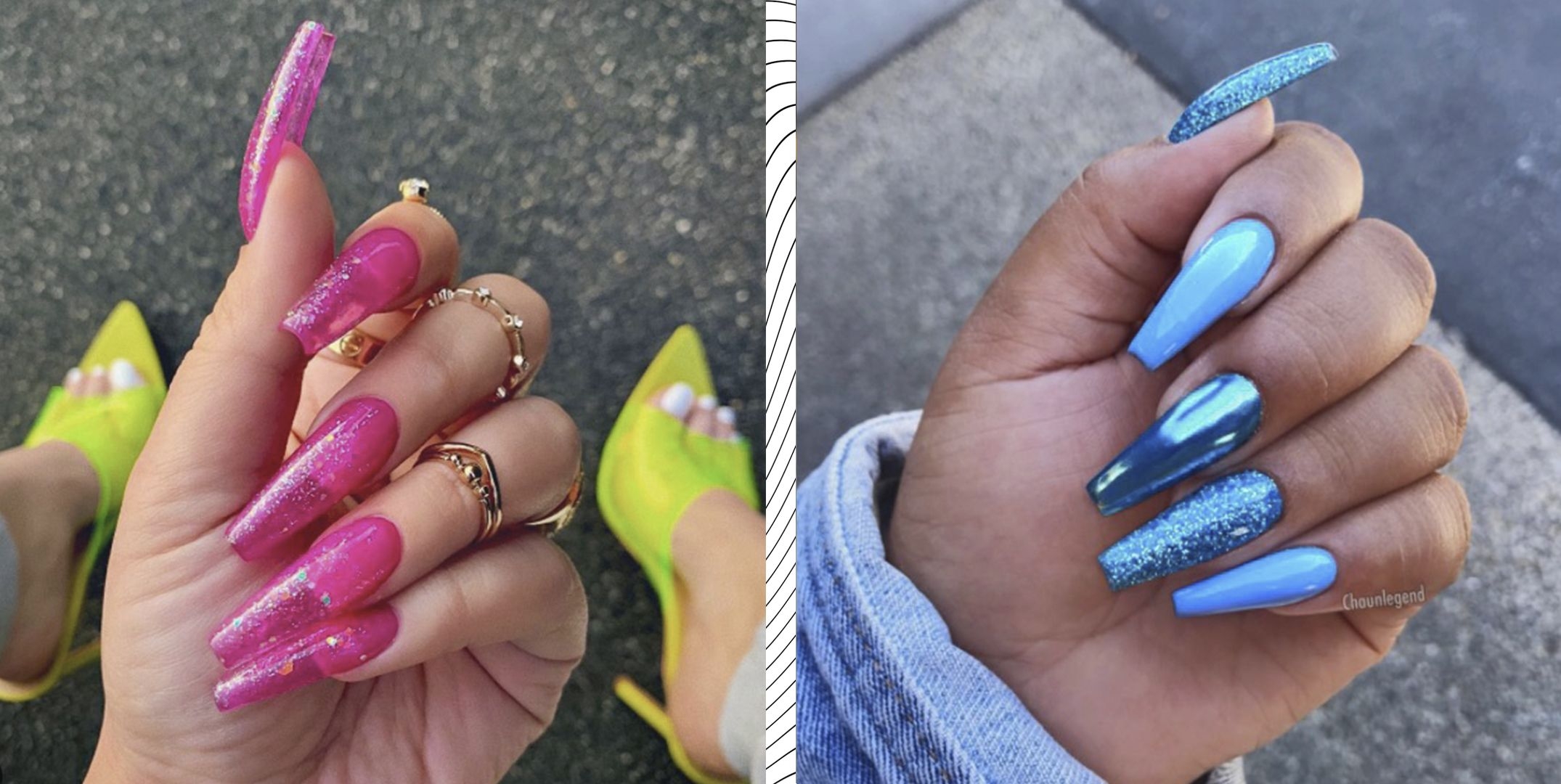 Glitter Nails 40 Of The Sparkliest Designs On Instagram