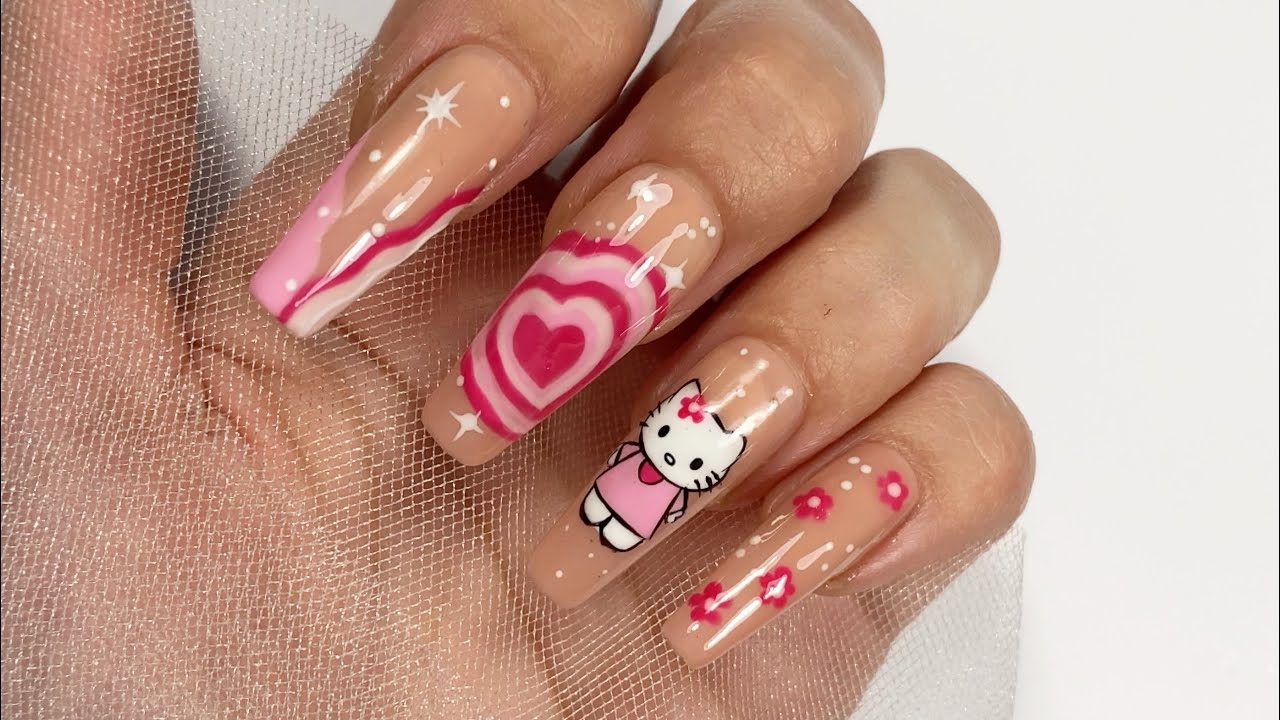 Hello Kitty Nail Art Ideas 2024 Easy Nail Art Compilation YouTube