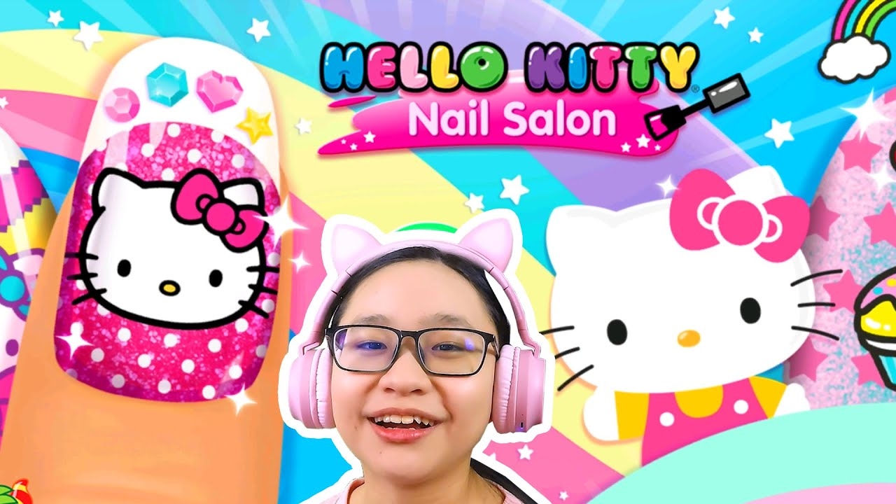 Hello Kitty Nail Salon I m Doing Hello Kitty s Nails YouTube
