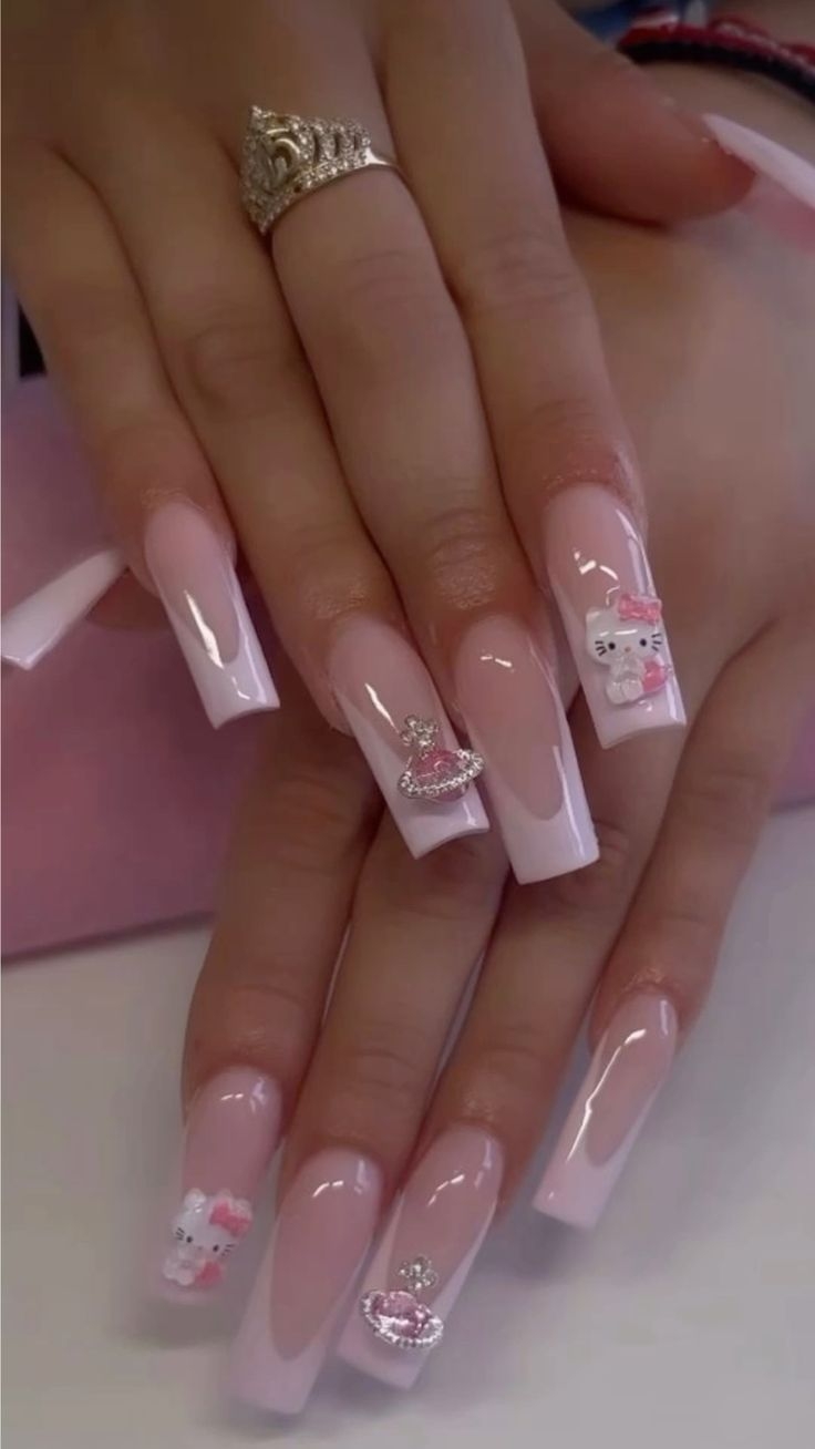 Hello Kitty Nails