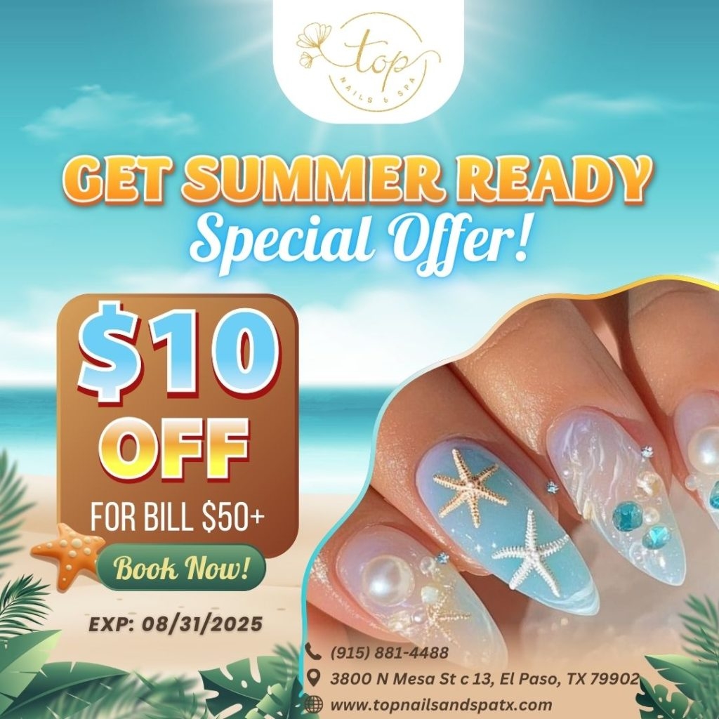 Home Nail Salon In El Paso Top Nails Spa TX 79902