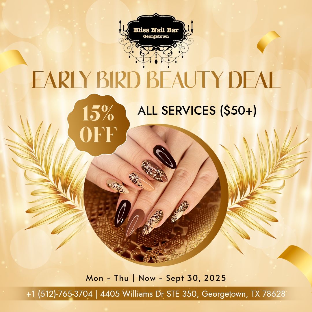 Home Nails Salon 78628 Bliss Nail Bar Georgetown TX 78628
