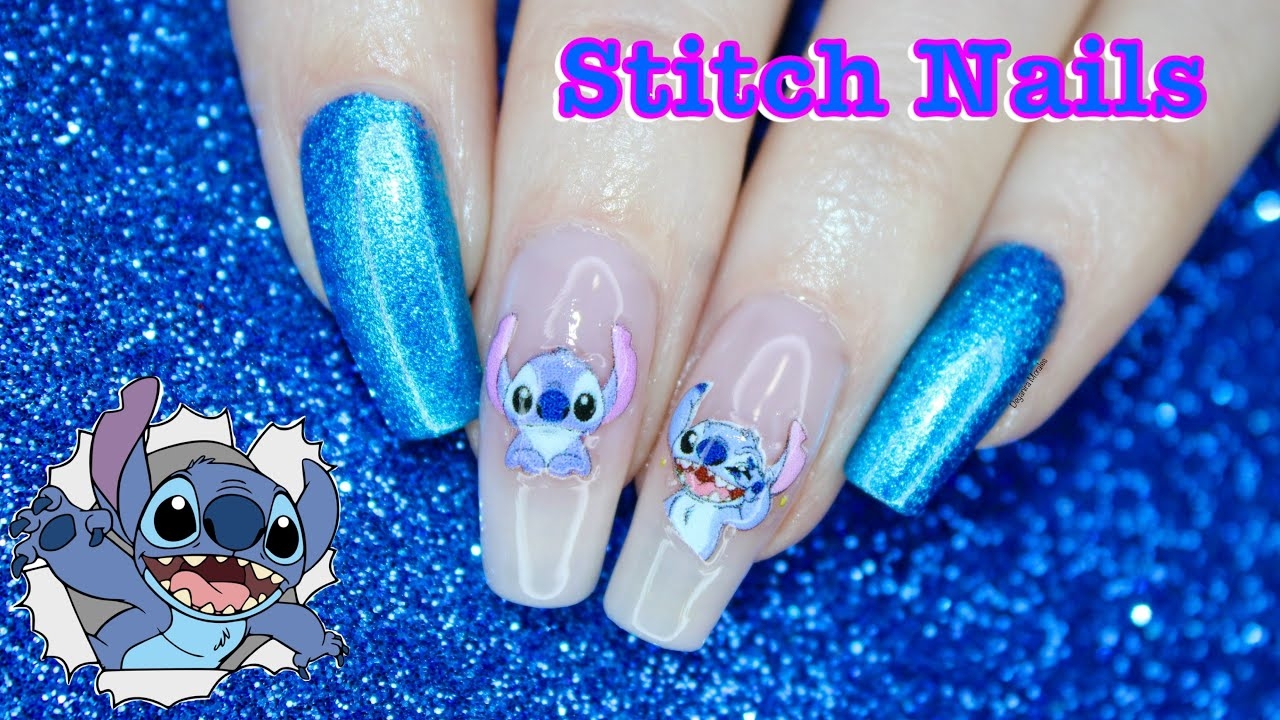  How To Create This Stitch Nail Art Disney s Lilo Stitch YouTube