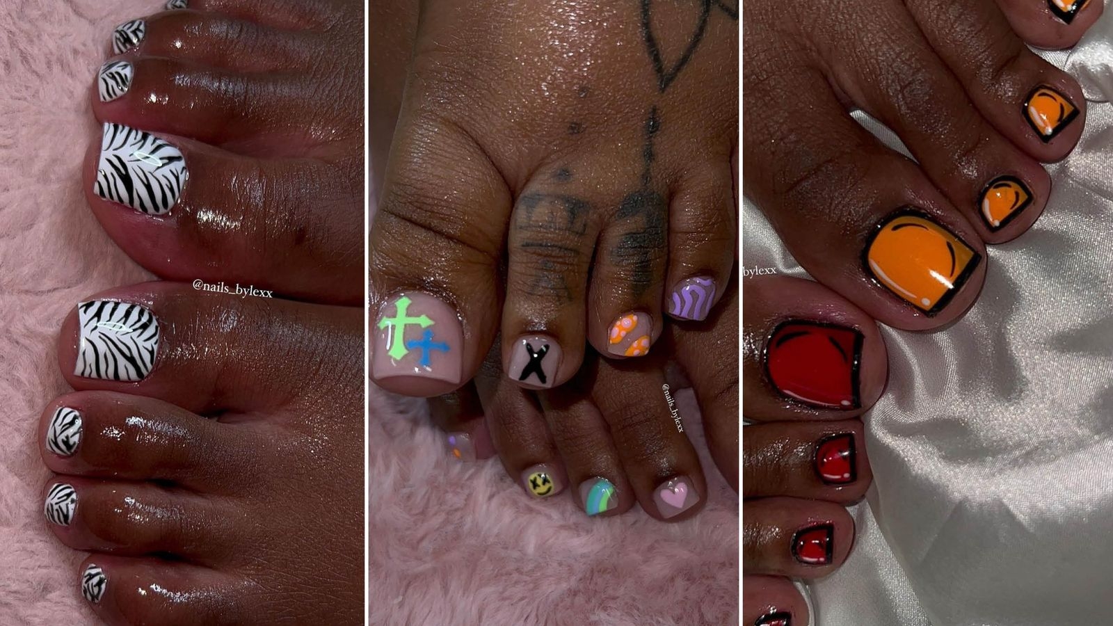 trendy toe nail designs