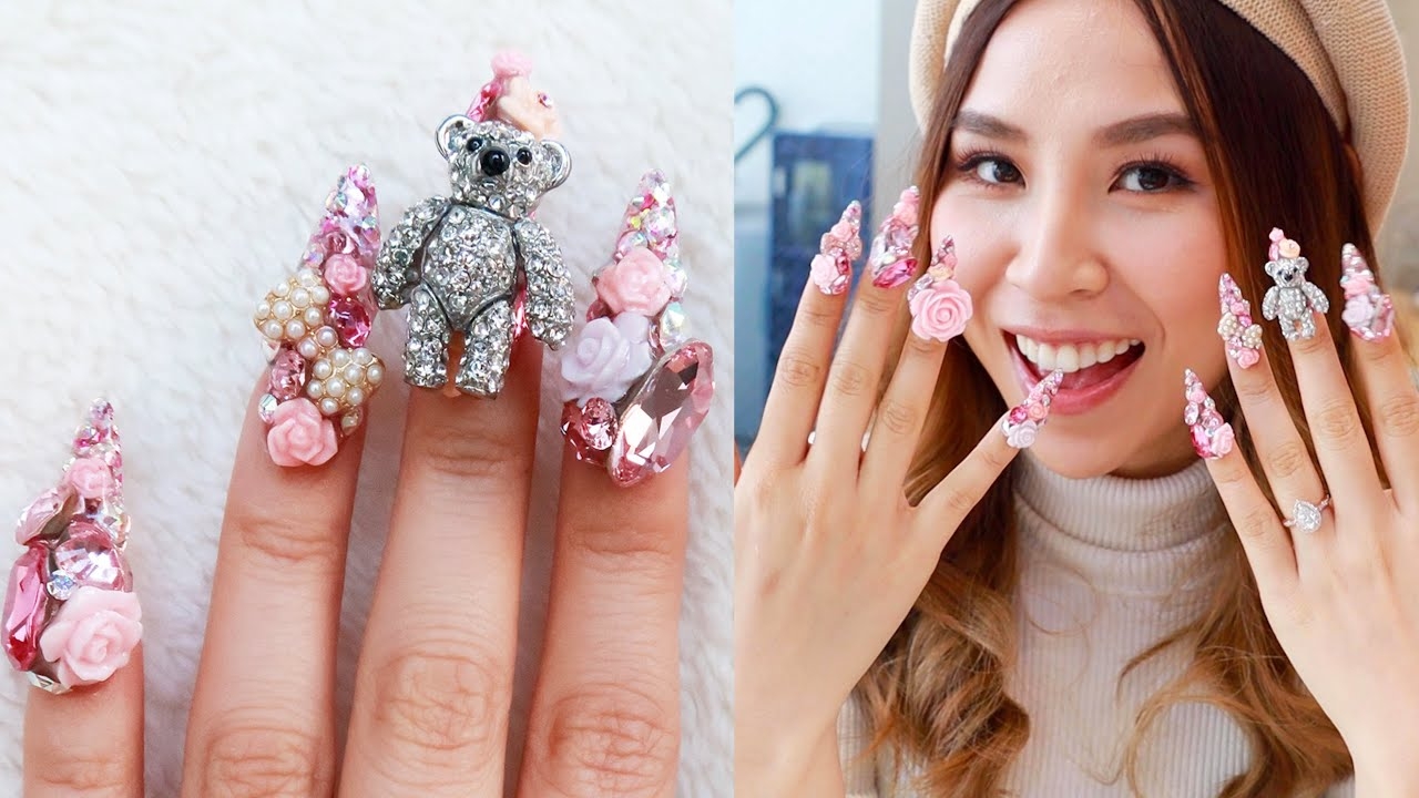 Japanese Celebrity Nail Artist Gave Me Extreme 3D Nail Art Best In Beauty YouTube