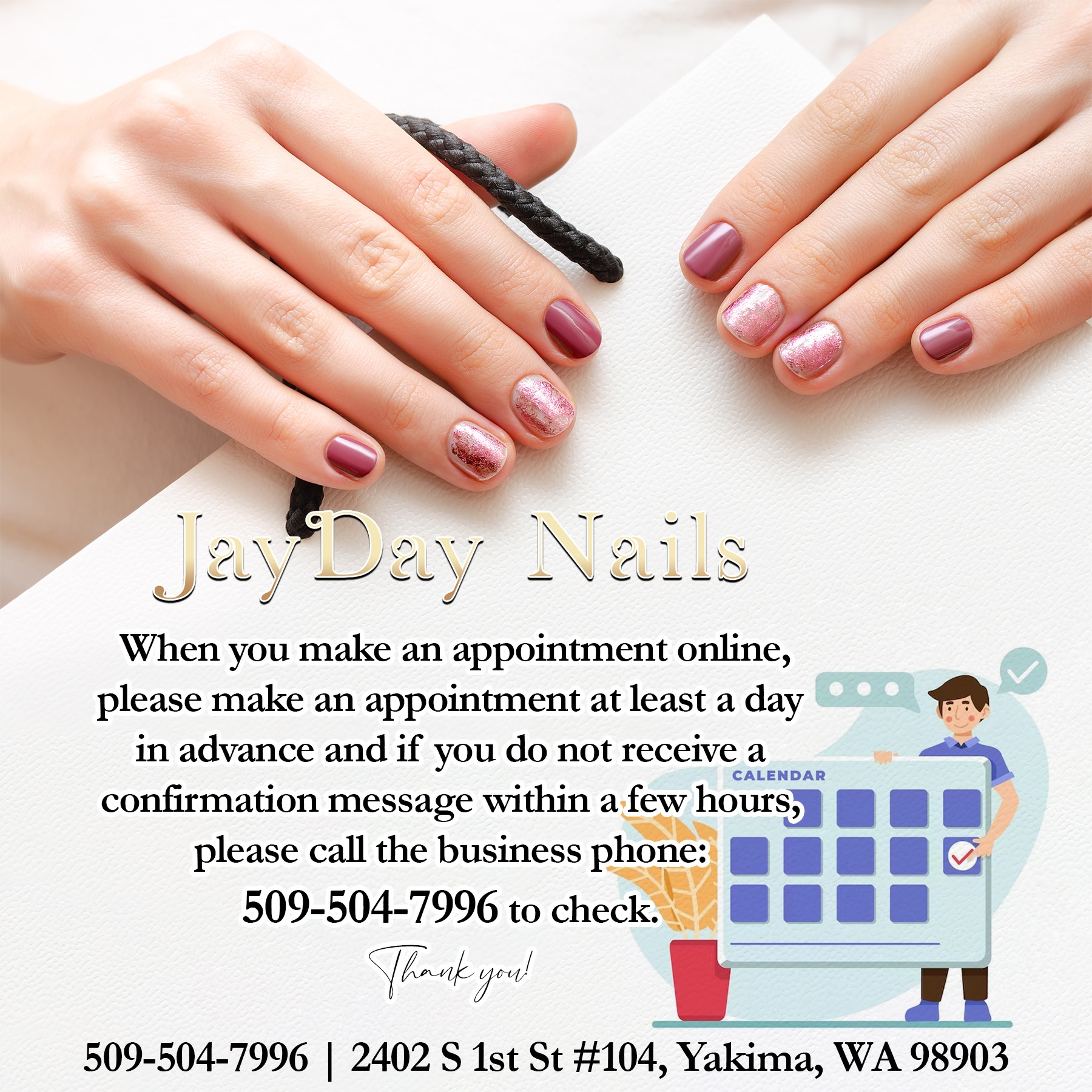 JayDay Nails Top 1 Nail Salon For Everyone In Yakima WA 98903