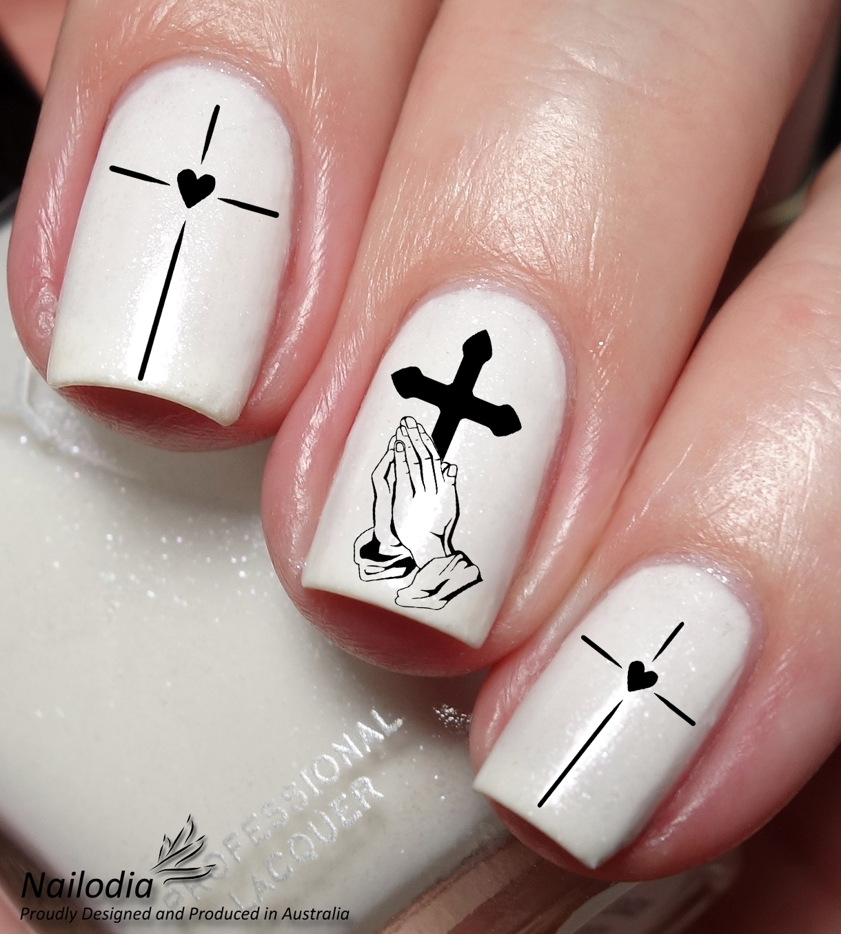 cross nail designs