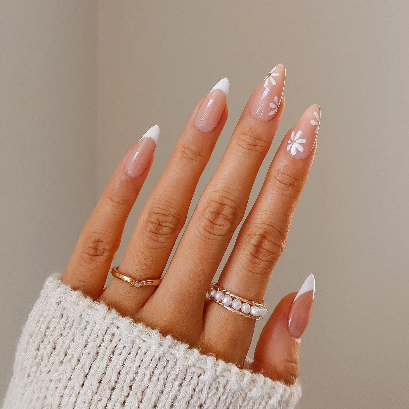 KXAMELIE White Tips Almond Press On Nails With White Vietnam Ubuy